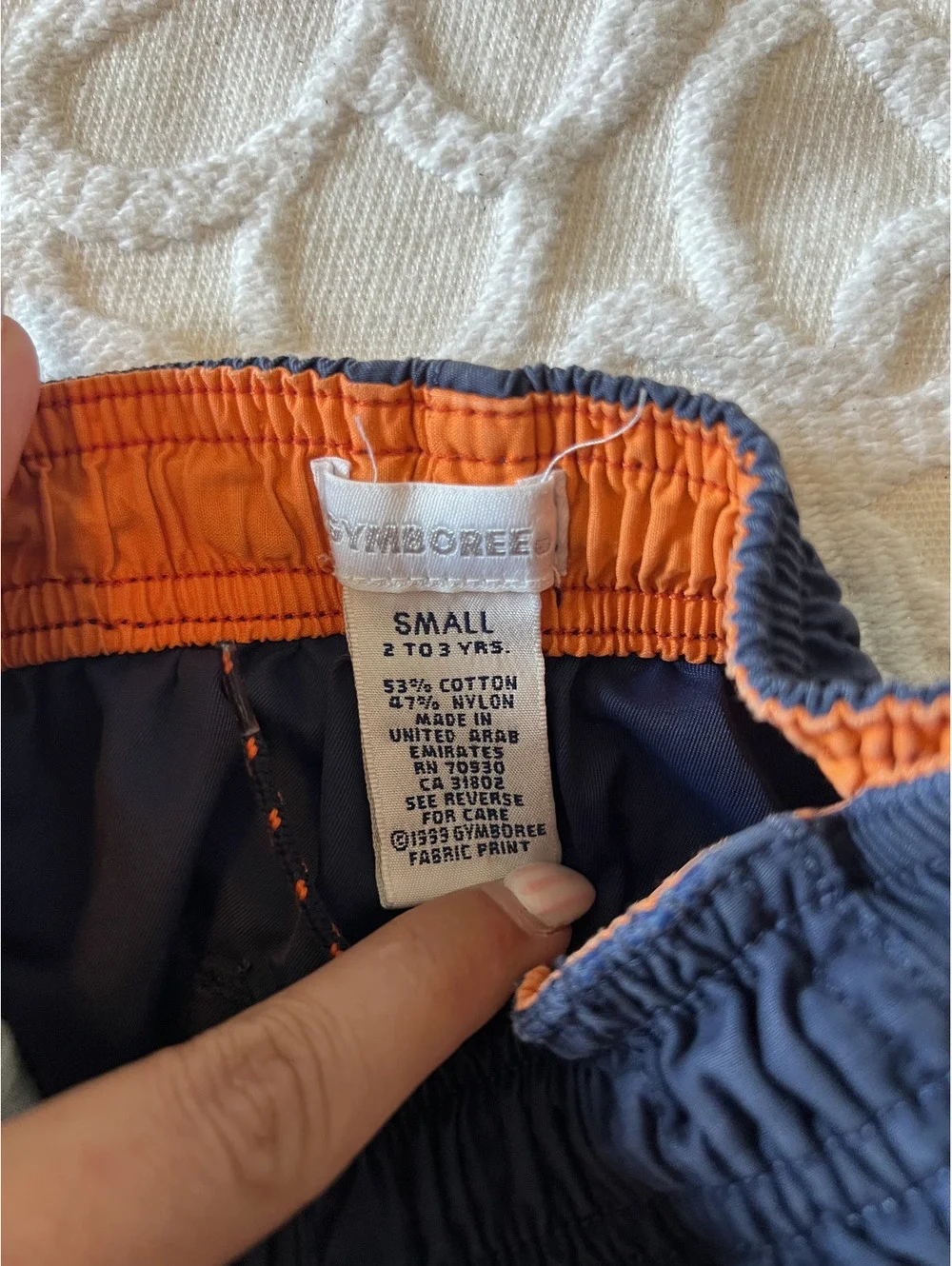 Vintage Silver Tag Gymboree 1999 Blue Nylon/Cotton Pants